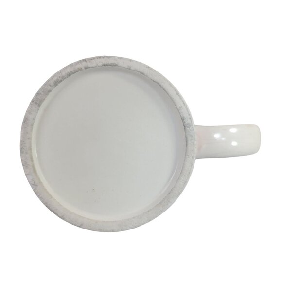 2/$15 Rooster Chicken Mug White Red 4.5" Large Oversized Farm Checkerboard READ - Picture 8 of 12